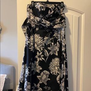 White House black market dress with tie back
